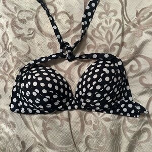 ⚡️(3/15). Polka Dot Halter Bikini Top